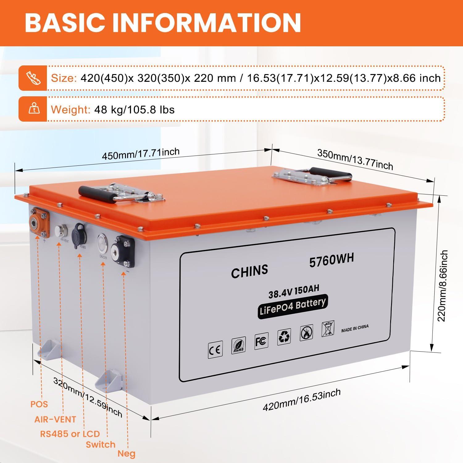 Powering Our⁤ Rounds: Reviewing the CHINS 48V 100Ah Golf Cart Battery