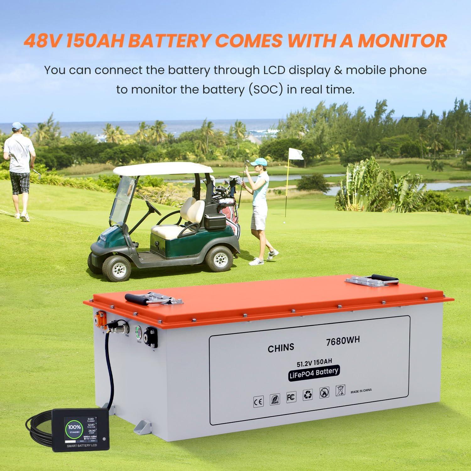 Why we Trust the CHINS 48V 150Ah Lithium Golf Cart Battery