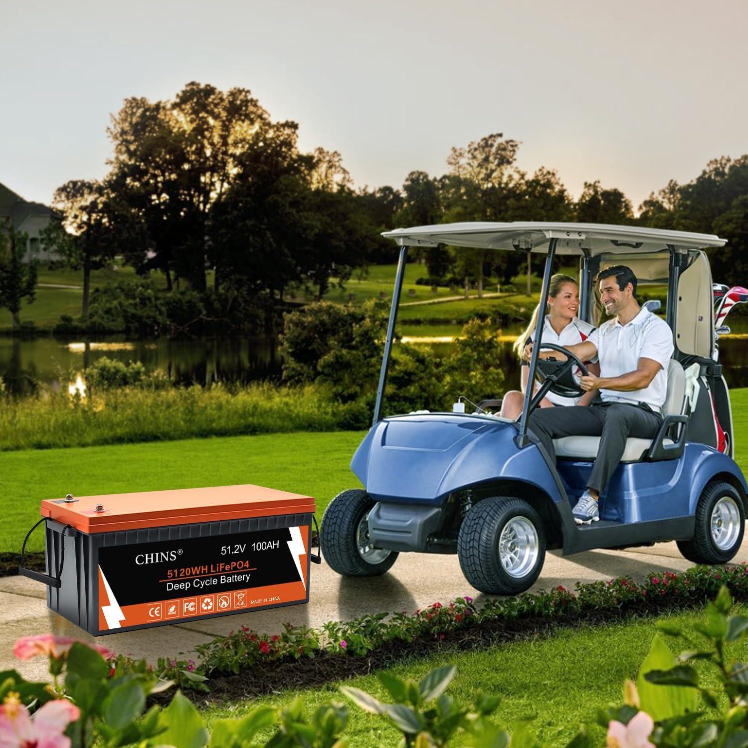 Why We Trust the CHINS 48V‌ 100AH Lithium Battery for Golf Carts
